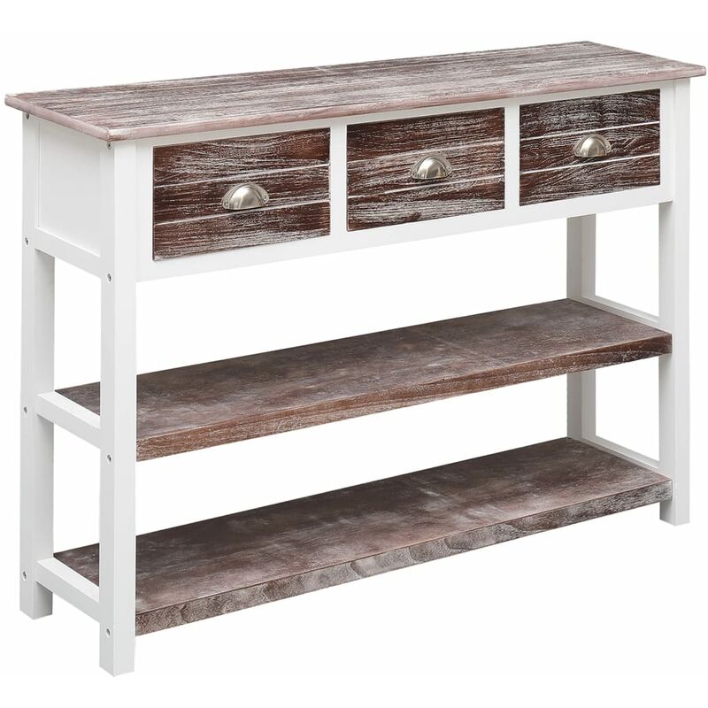 Vidaxl - Buffet Marron antique 108x30x76 cm Bois de Paulownia massif