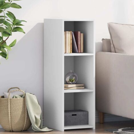 Vidaxl – Buffet blanc 30x41x93 cm en bois d'ingénierie – Surface lisse et résistante à l'humidité – Grand espace de rangement – Design minimaliste