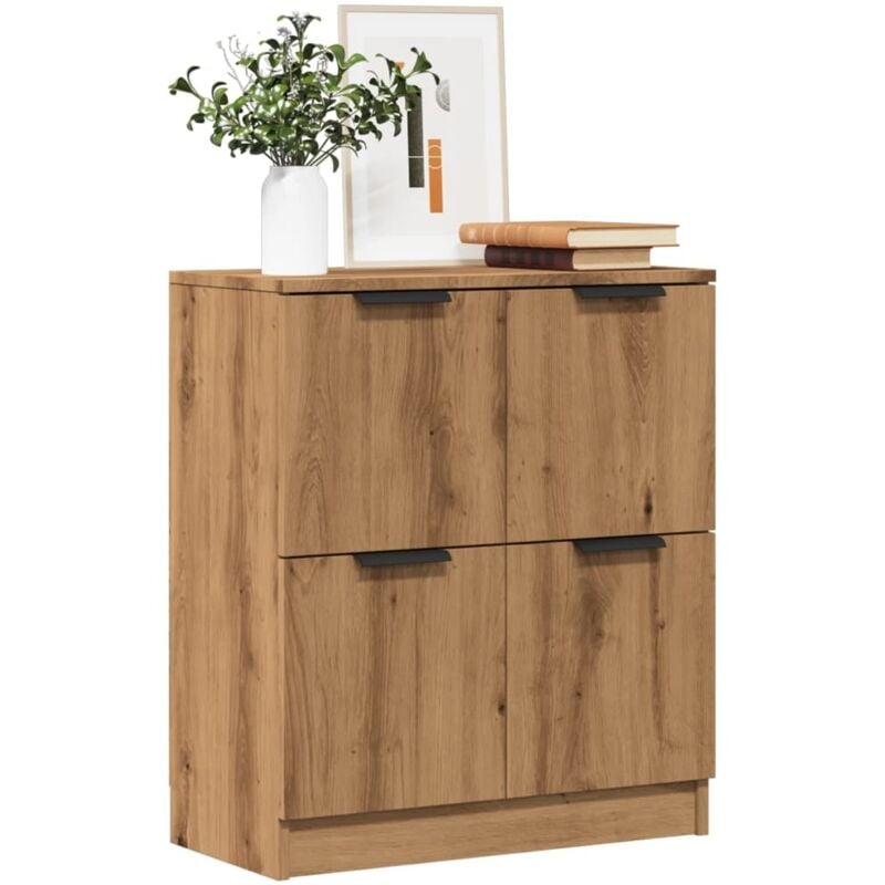 Vidaxl - Buffet chêne artisanal 60x30x70 cm bois d'ingénierie