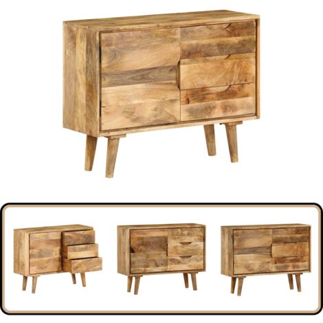 vidaXL Buffet Bois massif de manguier 90x30x69 cm