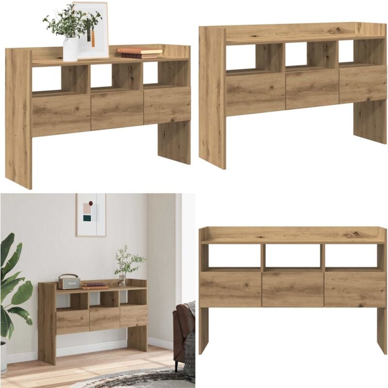 Vidaxl - Buffet chêne artisanal 105x30x70 cm bois d'ingénierie