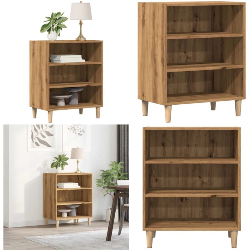 Vidaxl - Buffet chêne artisanal 57x35x75 cm bois d'ingénierie