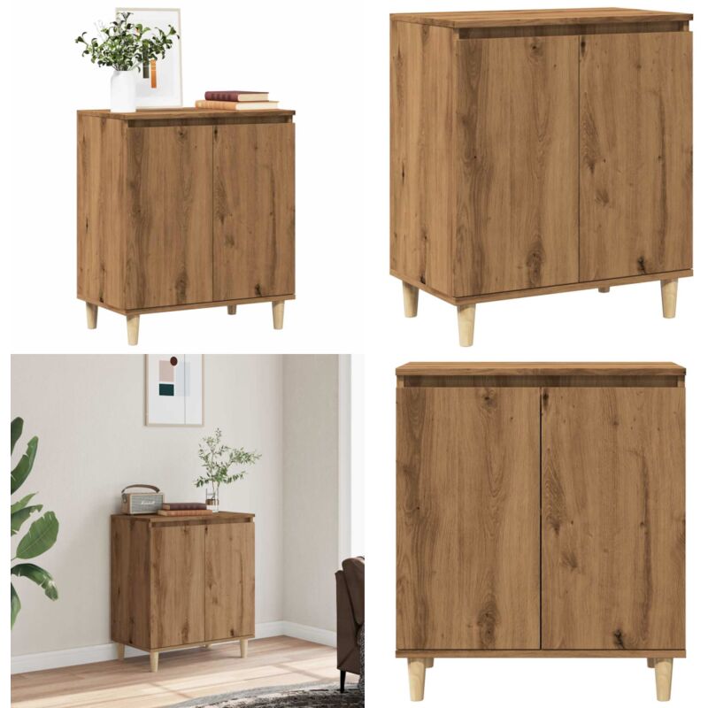 Vidaxl - Buffet chêne artisanal 60x35x70 cm bois d'ingénierie