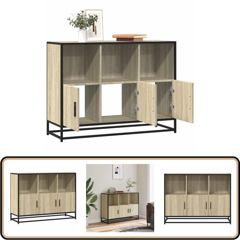 Vidaxl - Buffet chêne sonoma 100x35x76 cm bois d'ingénierie