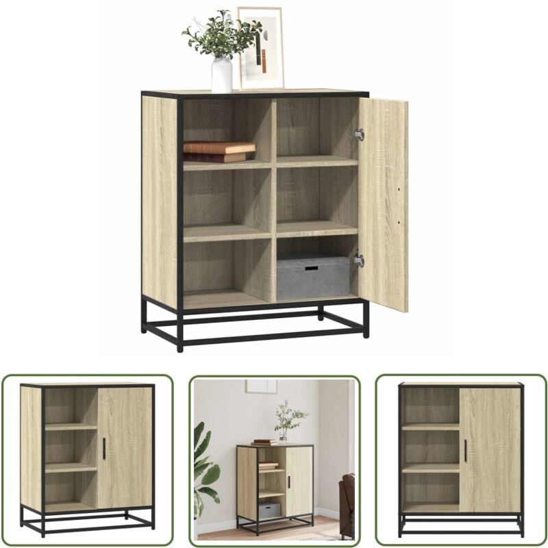 The Living Store - vidaXL Buffet chêne sonoma 62x35x76 cm bois d'ingénierie