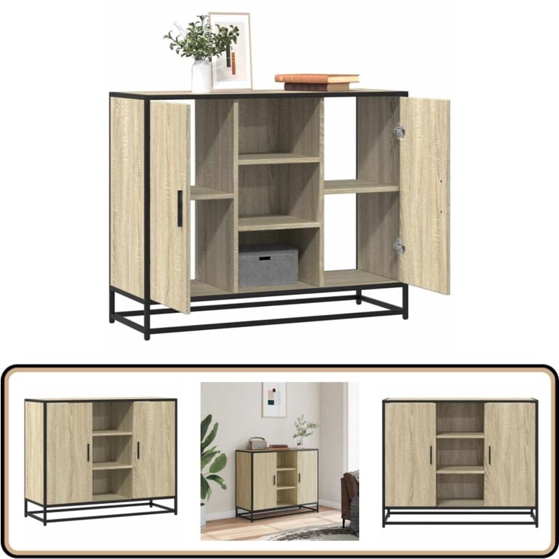 Vidaxl - Buffet chêne sonoma 92x35x76 cm bois d'ingénierie