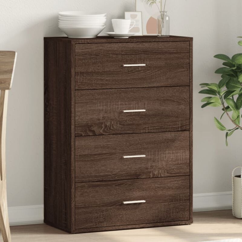 Vidaxl - Buffet chêne marron 60x31x84 cm bois d'ingénierie
