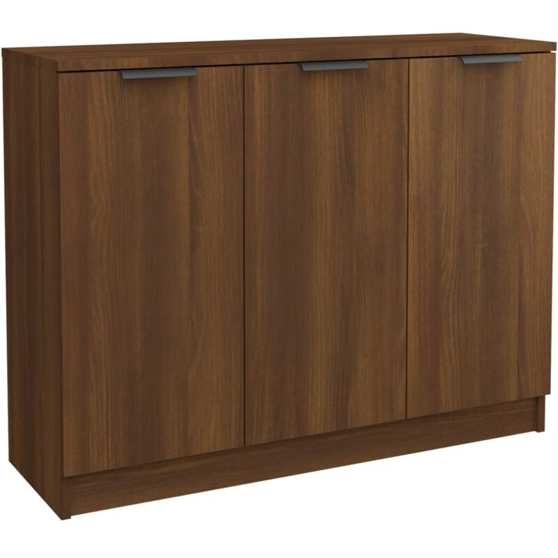 Vidaxl - Buffet Chêne marron 90,5x30x70 cm Bois d'ingénierie