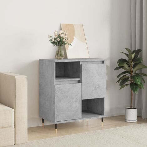 vidaXL Buffet Grau Beton 60x35x70 cm Holzwerkstoff