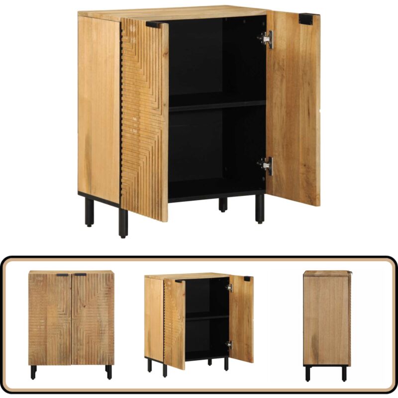 Vidaxl - Buffet marron 60x33x75 cm bois massif de manguier