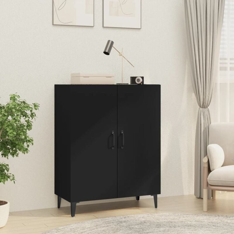 Vidaxl - Buffet Noir 70x34x90 cm Bois d'ingénierie