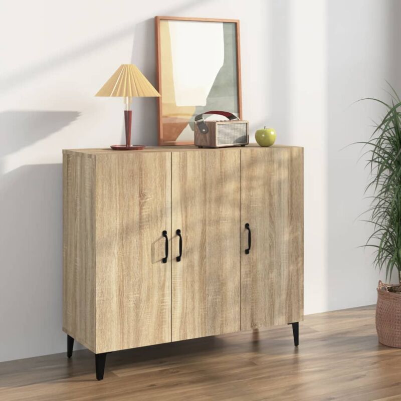 Vidaxl - Buffet chêne sonoma 90x34x80 cm bois d'ingénierie