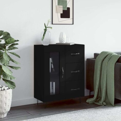 vidaXL Buffet schwarz 69,5x34x90 cm Holzwerkstoff