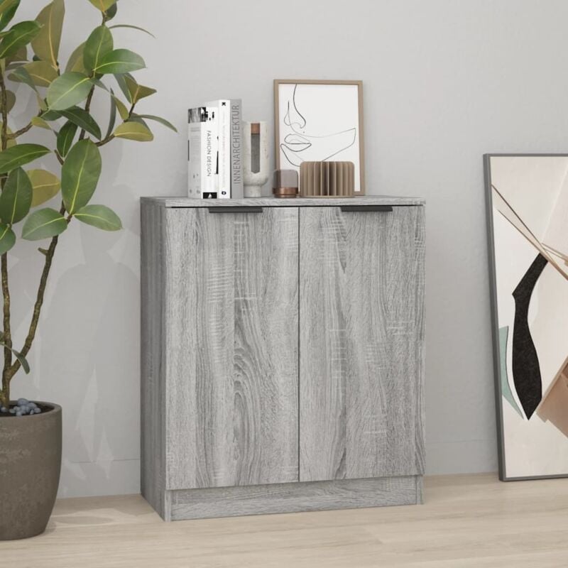Vidaxl - Buffet Sonoma gris 60x30x70 cm Bois d'ingénierie