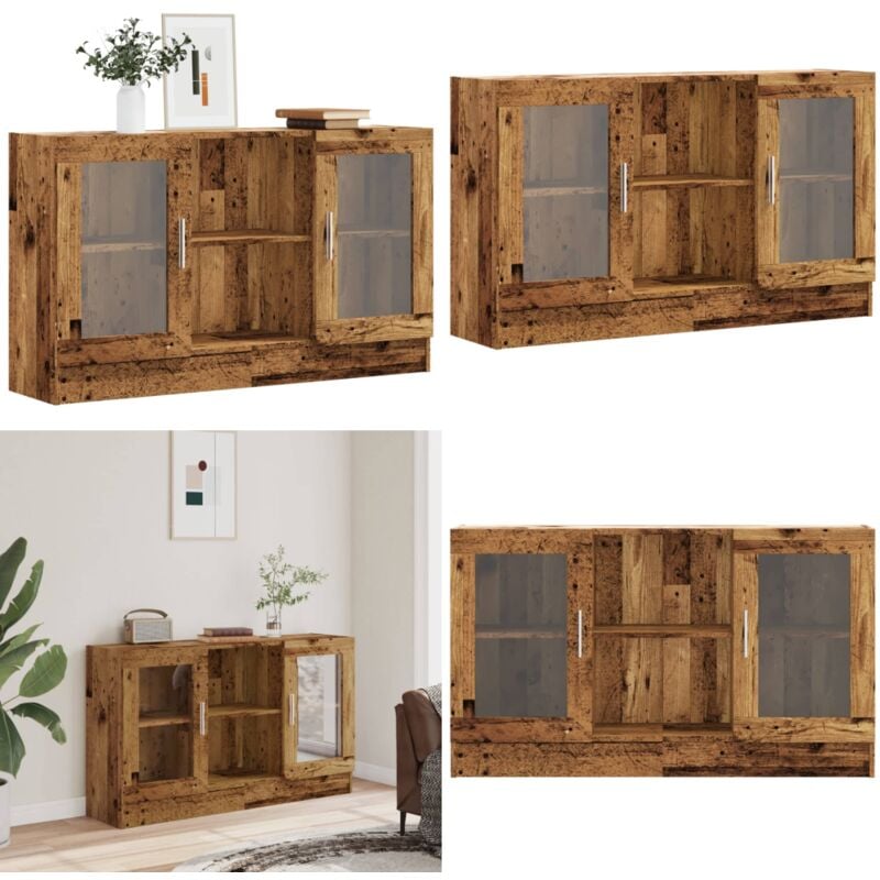 vidaXL Buffet vieux bois 120x30,5x70 cm bois d'ingénierie