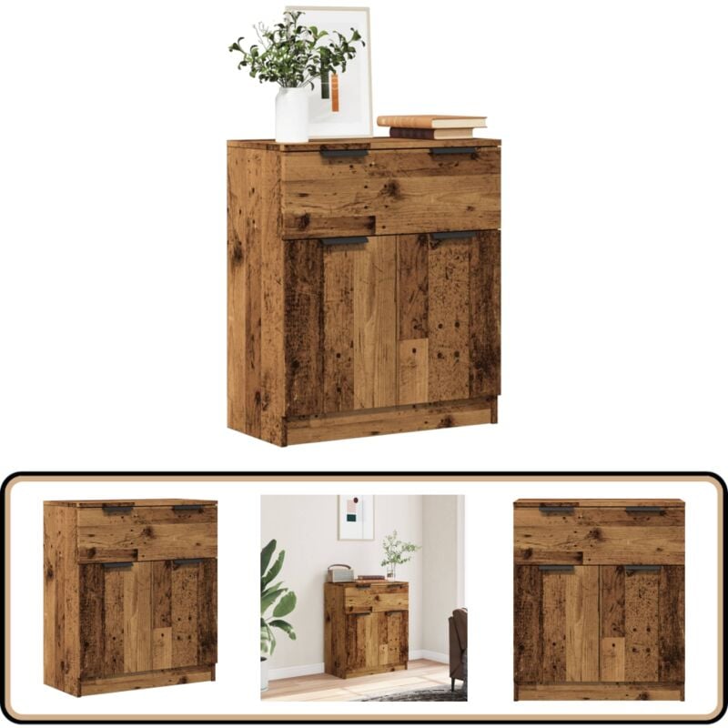 Vidaxl - Buffet vieux bois 60x30x70 cm bois d'ingénierie
