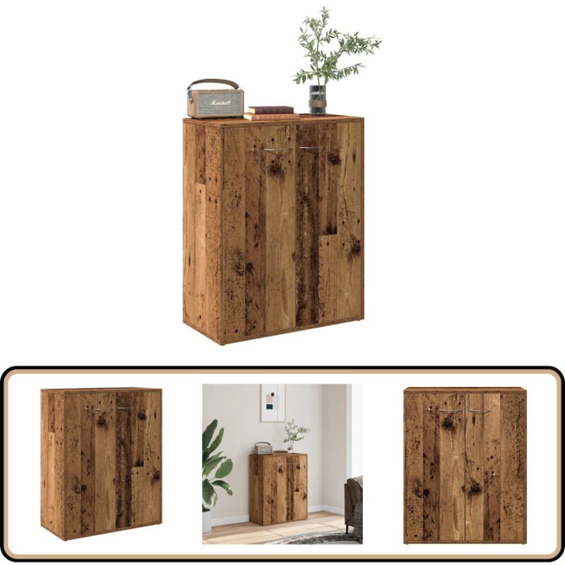 Vidaxl - Buffet vieux bois 60x30x75 cm bois d'ingénierie
