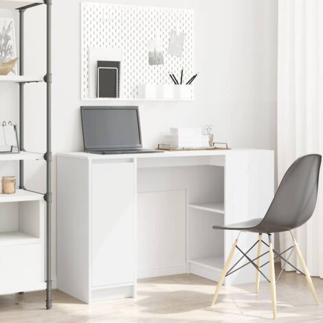 vidaXL Bureau blanc 120x42x76 cm bois d'ingénierie