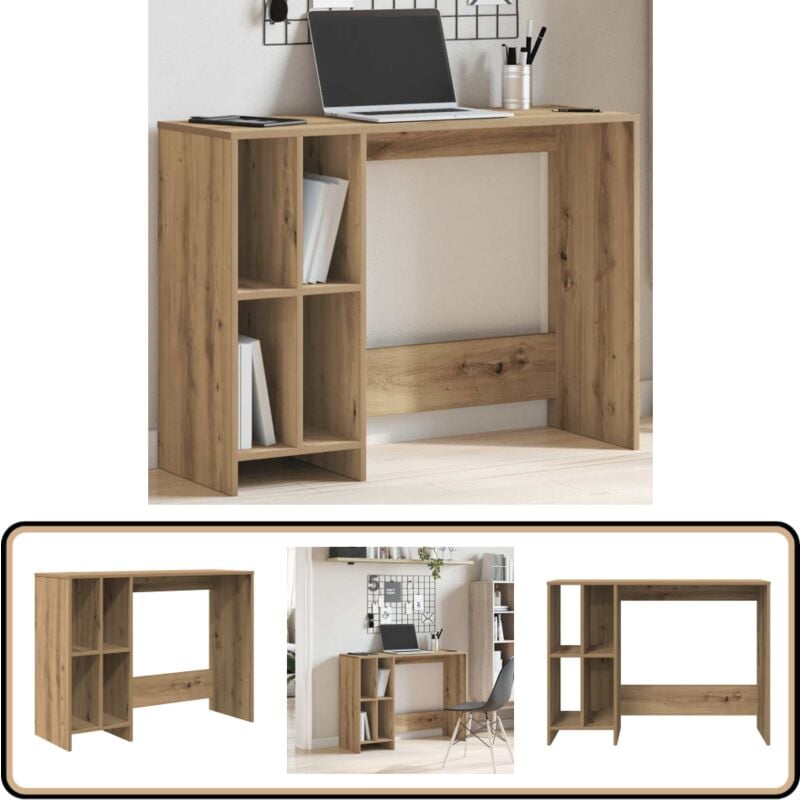 Vidaxl - Bureau chêne artisanal 102,5x35x75 cm bois d'ingénierie