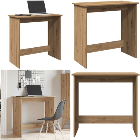 vidaXL Bureau chêne artisanal 80x40x75 cm bois d'ingénierie