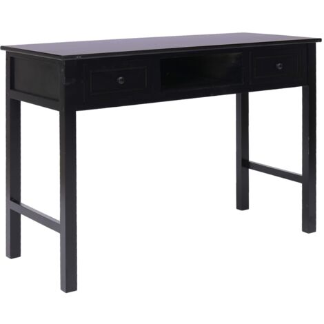 vidaXL Bureau Noir 110 x 45 x 76 cm Bois