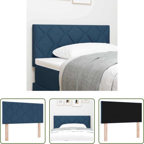 vidaXL Cabecero con altura ajustable -  Cabecero Azul 100 cm tela