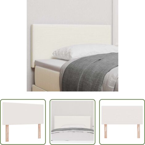 vidaXL Cabecero de cama crema -  Cabecero Crema 100 cm Tela de Pana