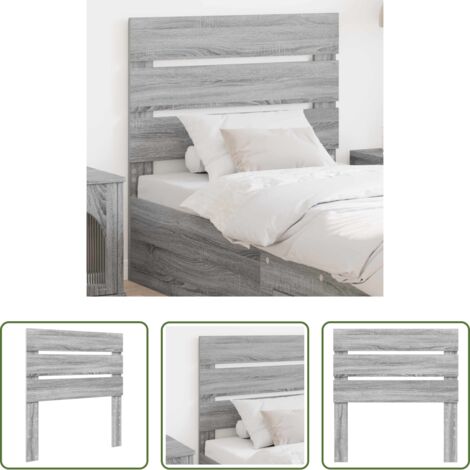 vidaXL Cabecero de madera -  Cabecero Gris Sonoma 100 cm Madera de ingeniería