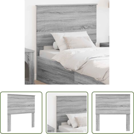 vidaXL Cabecero de madera -  Cabecero Gris Sonoma Madera de ingeniería