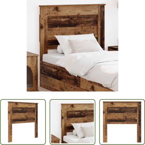 vidaXL Cabecero de madera vieja -  Cabecero con cabecera Madera Vieja 100 cm Madera contrachapada