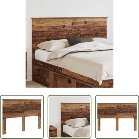 vidaXL Cabecero de madera vieja -  Cabecero con cabecera Madera Vieja 140 cm Madera contrachapada