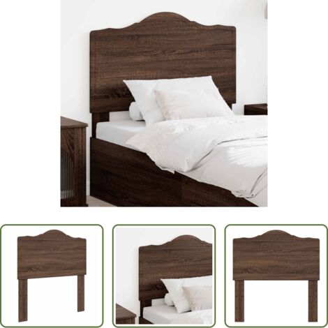 vidaXL Cabecero de roble -  Cabecero Roble Marrón 80 cm Madera contrachapada