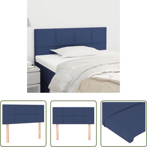 vidaXL Cabecero de tela -  Cabecero de tela azul 80x5x78/88 cm