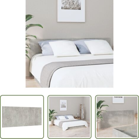 vidaXL Cabecero gris -  Cabecero de cama madera contrachapada gris 200x1,5x80 cm
