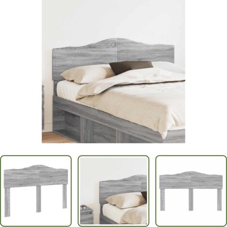 vidaXL Cabecero moderno -  Cabecero Gris Sonoma 140 cm Madera contrachapada