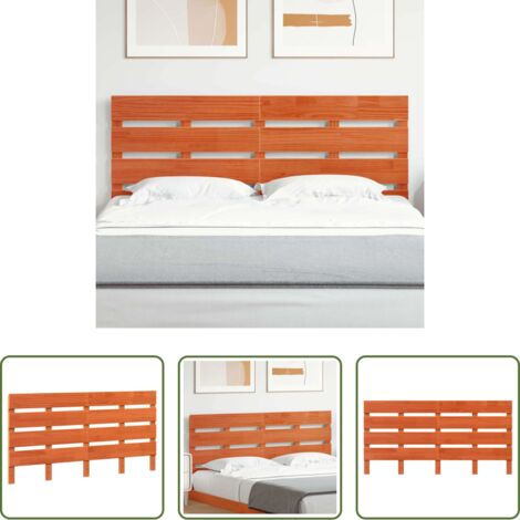 vidaXL Cabecero moderno -  Cabecero Marrón 140,5 x 3 x 80 cm Madera de pino macizo