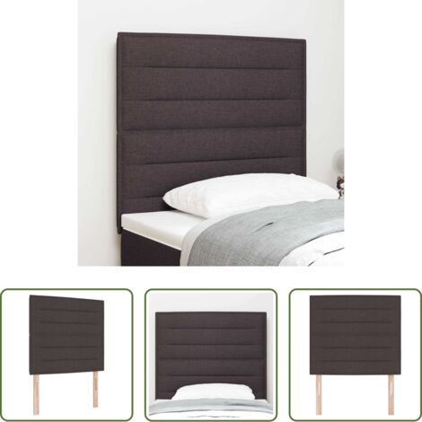 vidaXL Cabecero moderno -  Cabecero Marrón Oscuro 100 cm tela