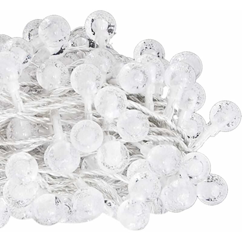 

Cadena de luces de hadas de globo 8 funciones 20m blanco cálido - Blanco - Vidaxl