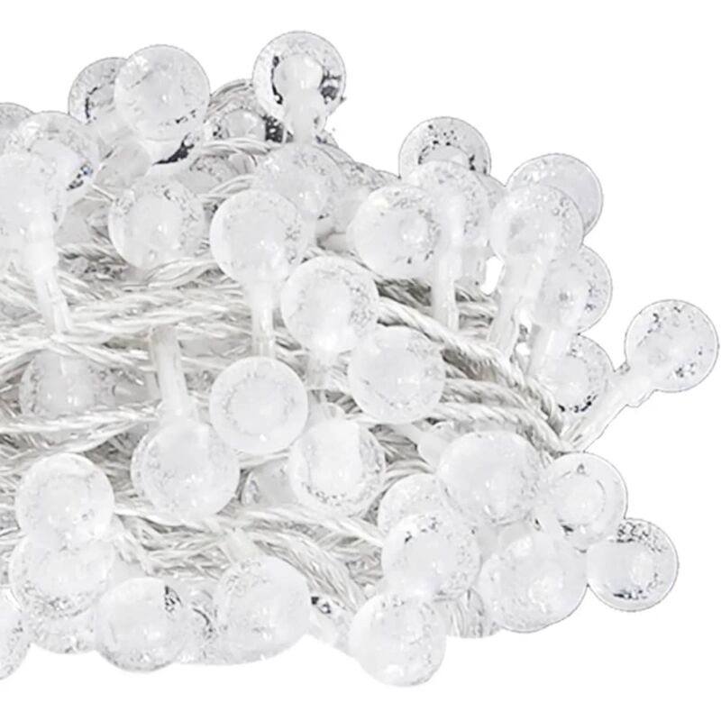 

Cadena de luces de hadas de globo 8 funciones 40m blanco cálido - Blanco - Vidaxl
