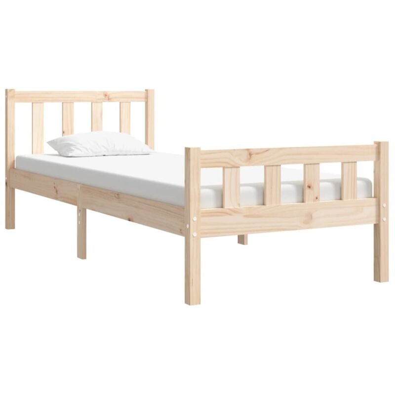 Vidaxl - Cadre de lit sans matelas bois massif