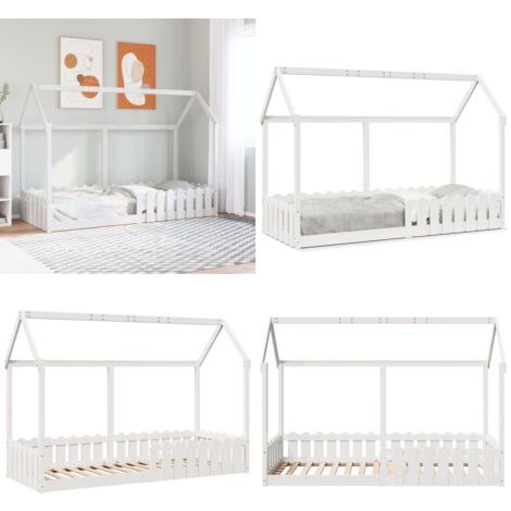 vidaXL Cadre de lit d'enfants forme de maison sans matelas 80x200 cm