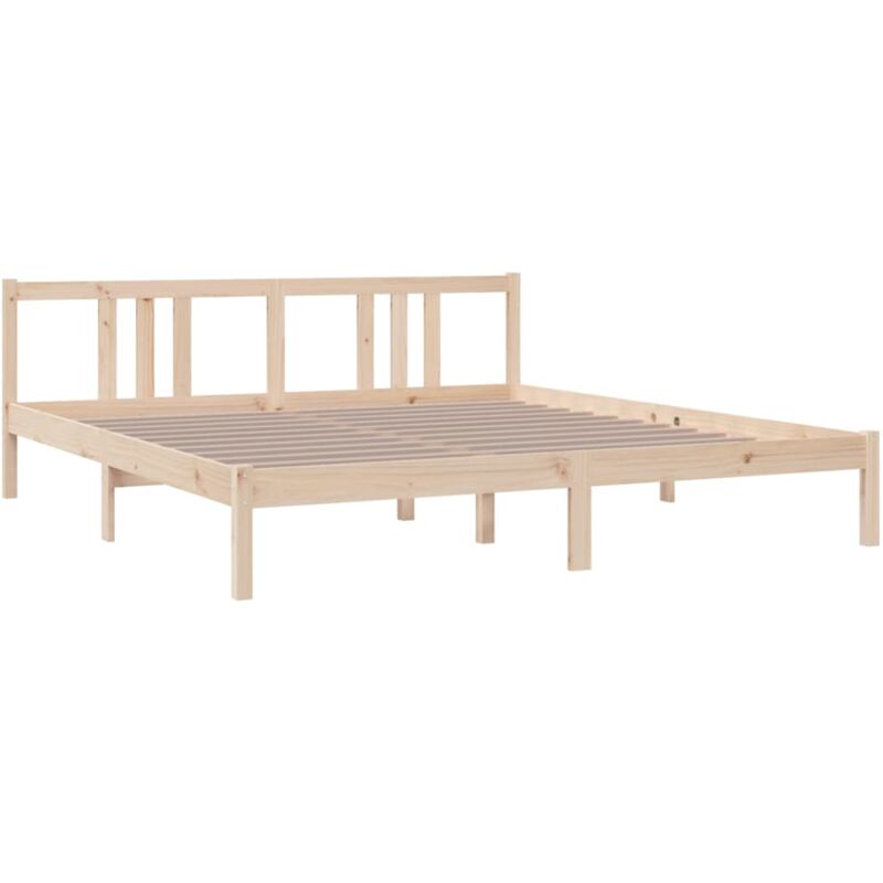 Vidaxl - Cadre de lit sans matelas bois massif 180x200 cm