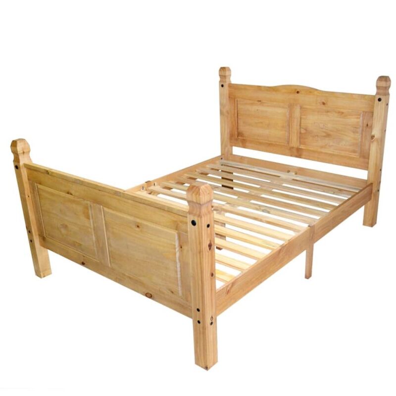 Cadre de lit sans matelas Pin mexicain Corona 160x200 cm Vidaxl
