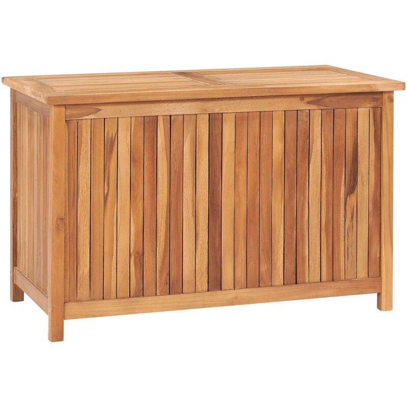 

Caja de almacenaje de jardín 90x50x58 cm madera maciza de teca - Marrón - Vidaxl