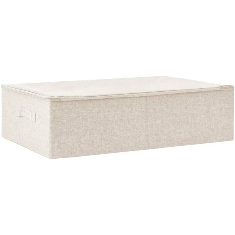 

Caja de almacenaje tela crema 70x40x18 cm - Crema - Vidaxl