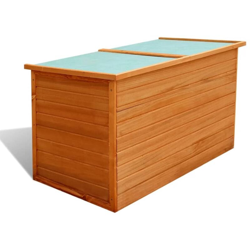 

Caja de almacenaje de jardín de madera 126x72x72 cm - Marrón - Vidaxl