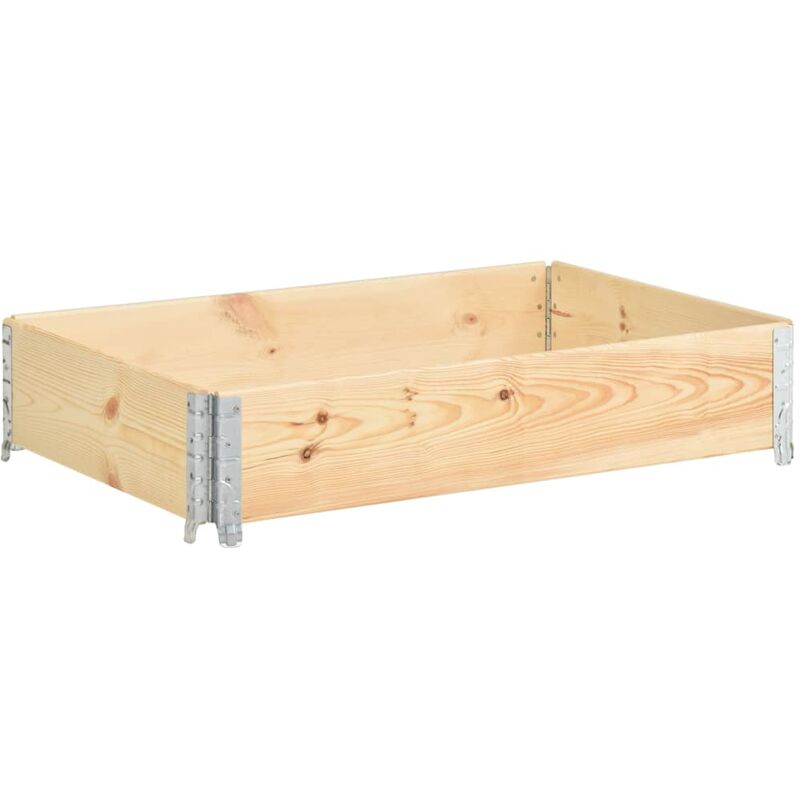 

vidaXL Caja de Palés Madera Maciza de Pino 50x100 cm - Marrón