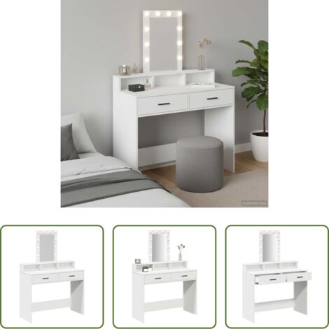 vidaXL Cajón -  Mesa Tocador con cajón 100 x 41 x 140 cm Madera de ingeniería