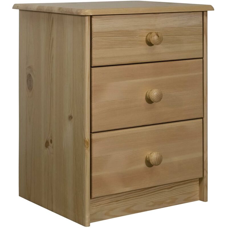 

vidaXL Cajonera de madera maciza de pino 43x34x53 cm - Marrón