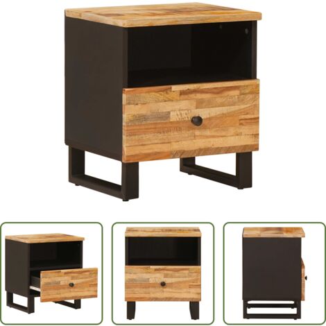 vidaXL Cama de madera -  Mueble cama Marrón 40 x 33 x 46 cm Madera de mango maciza
